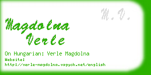 magdolna verle business card